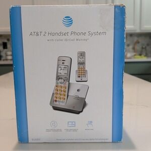 AT&T EL51203 DECT 6.0 2-Handset Cordless Phone - Full Duplex Handset Big Buttons